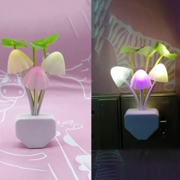 Mushroom Night Light | Led Night Lights | Flower Lamp Bedroom Baby Room Lamps For Family, Friend Or Kids Gifts (random Colors)