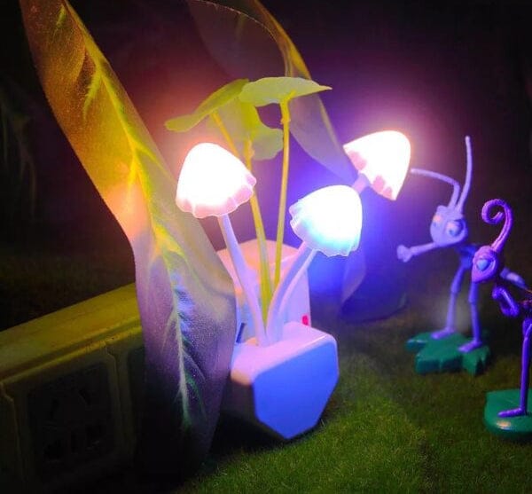 Mushroom Night Light | Led Night Lights | Flower Lamp Bedroom Baby Room Lamps For Family, Friend Or Kids Gifts (random Colors)